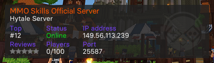 MMO Skills Official Server