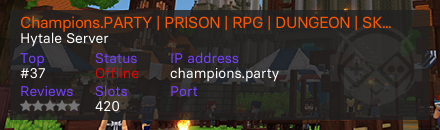 Champions.PARTY | PRISON | RPG | DUNGEON | SKYBLOCK
